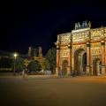 Триумфальная арка на площади Каррузель в Париже (Франция) Триумфальная арка карузель