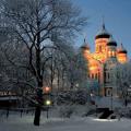 Tallinn'deki Alexander Nevsky Katedrali Alexander Nevsky Tapınağı hizmet programı