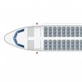 Disposizione della cabina e posti migliori sull'aereo Airbus A321 dei migliori posti Ural Airlines A321